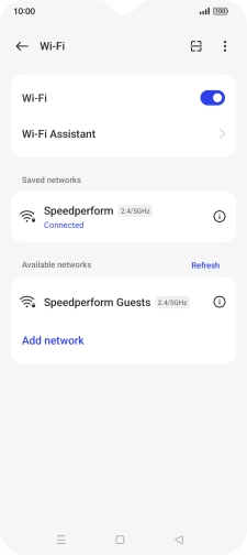 Press the Home key to return to the home screen.