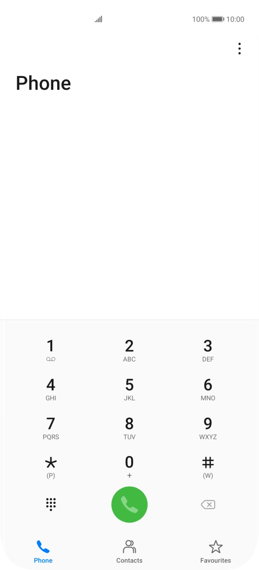 Press the menu icon.