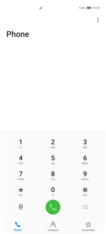 Press the menu icon.