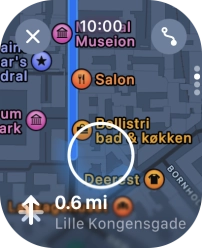 Follow the instructions on the screen to go to the required destination.