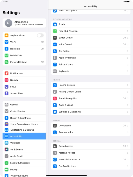Press the required category below 