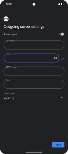 Press the field below 