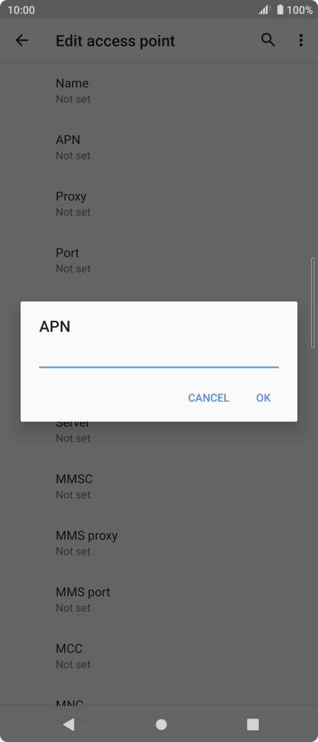 Key in everywhere and press OK.