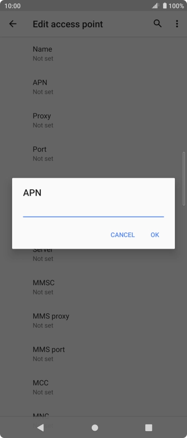 Key in everywhere and press OK.