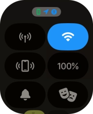 Press the find phone icon to send a signal to your phone.