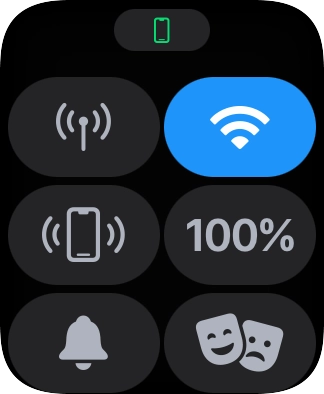 Press the find phone icon to send a signal to your phone.