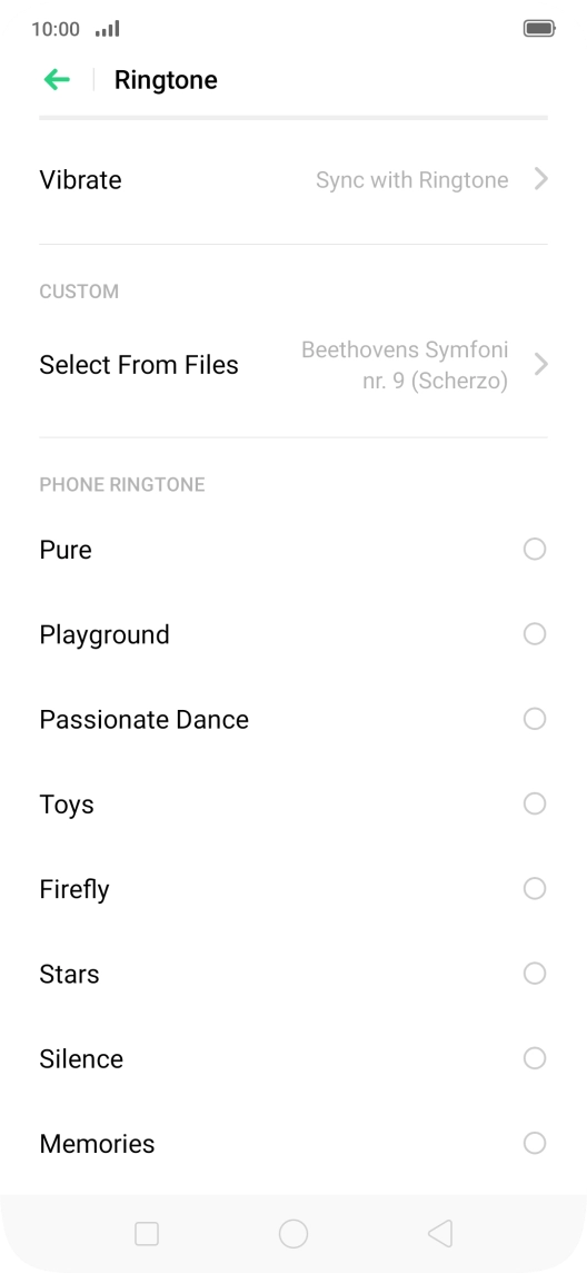 Press the Home key to return to the home screen.