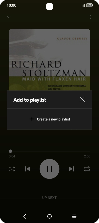 Press Create a new playlist.