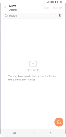 Press the new email message icon.