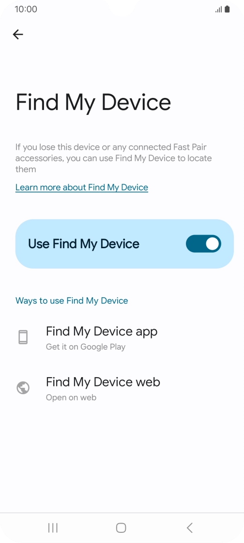 Press the Home key to return to the home screen.