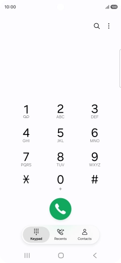 Press the menu icon.