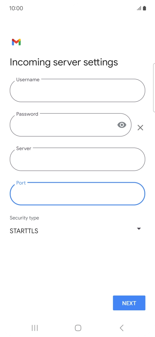 Press the drop down list below 