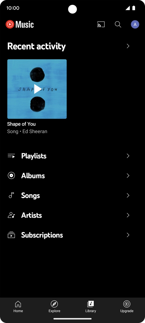 Press the required category and go to the required audio file.