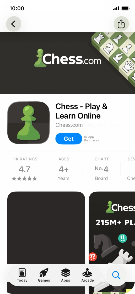 Press Get and follow the instructions on the screen to install the app.