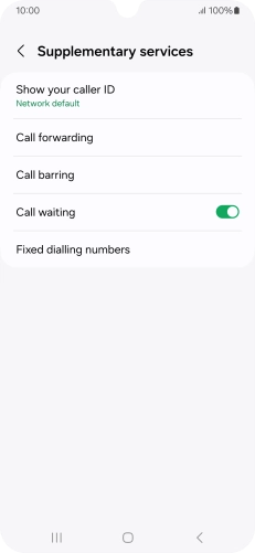 Press Call forwarding.