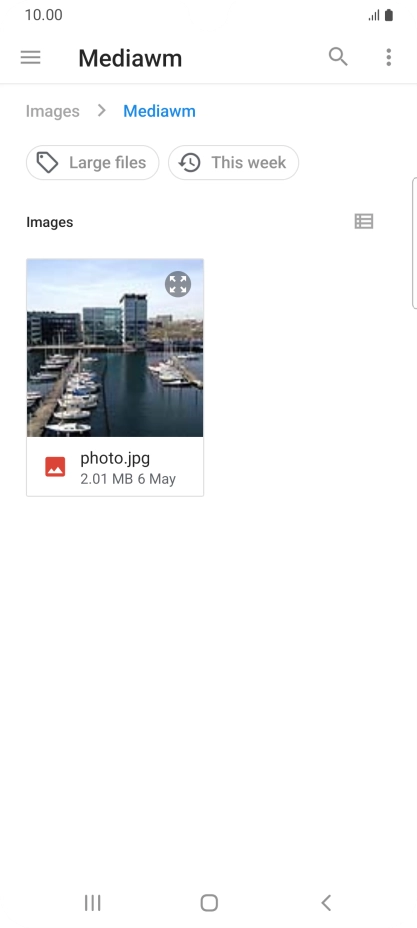 Press the required file.