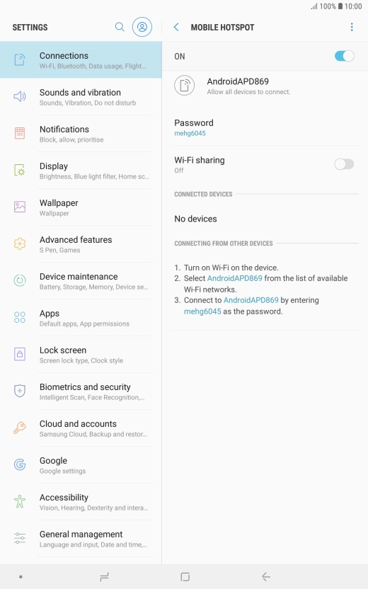 Press the Home key to return to the home screen.