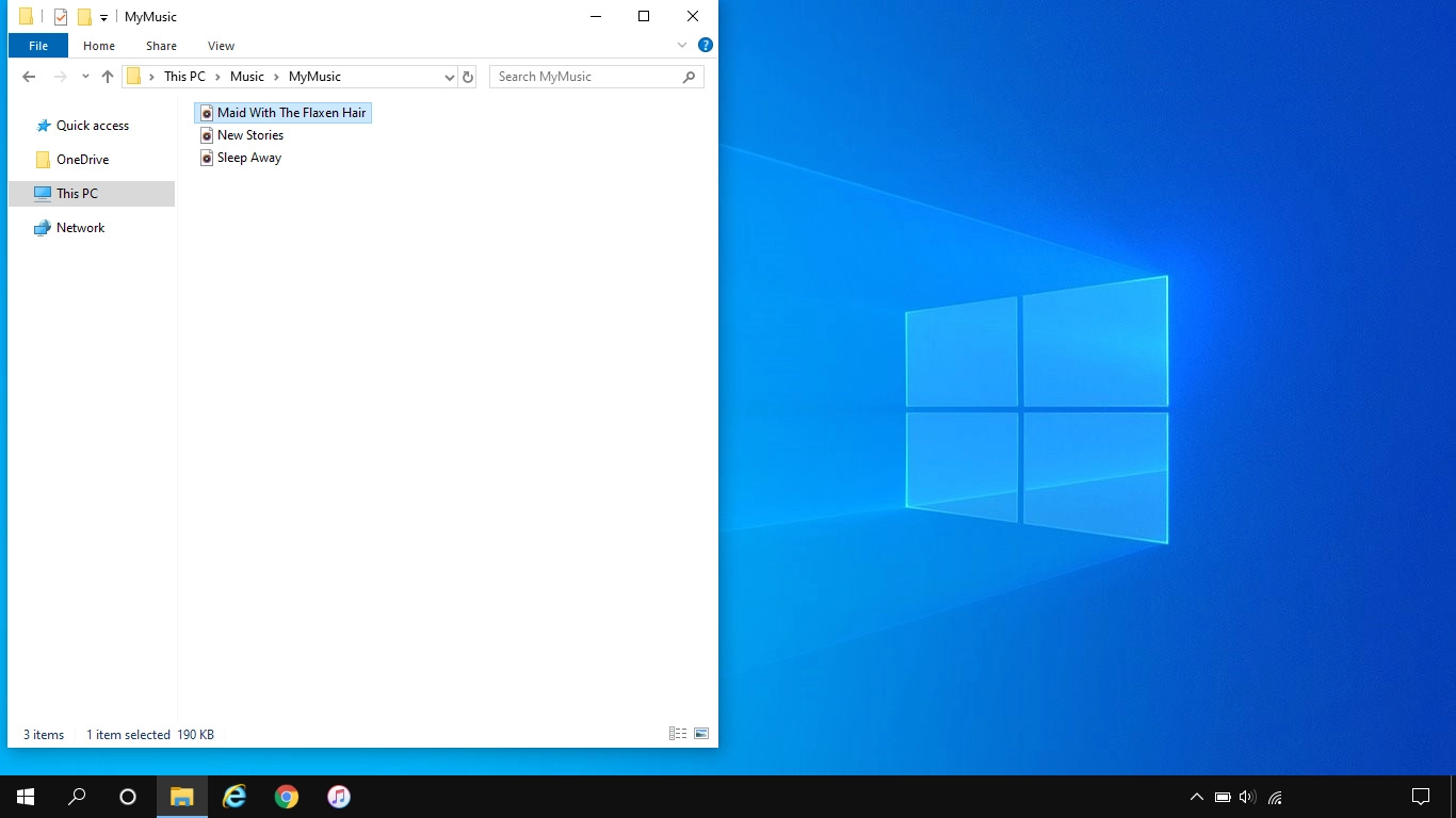 Highlight the required file and move or copy it to the required location.