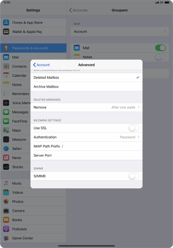 Press Authentication.