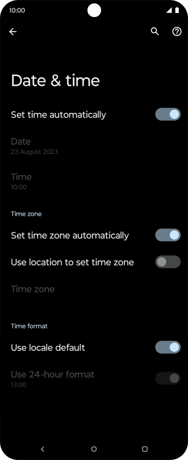 Press the Home key to return to the home screen.