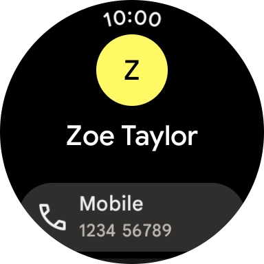 Press the required phone number.