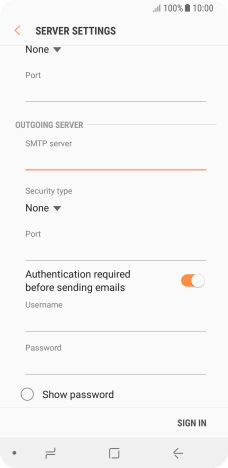 Press the drop down list below 