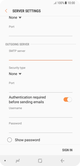 Press the drop down list below 