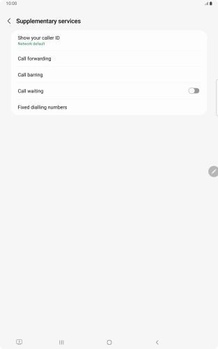 Press Call forwarding.