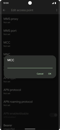 Key in 234 and press OK.