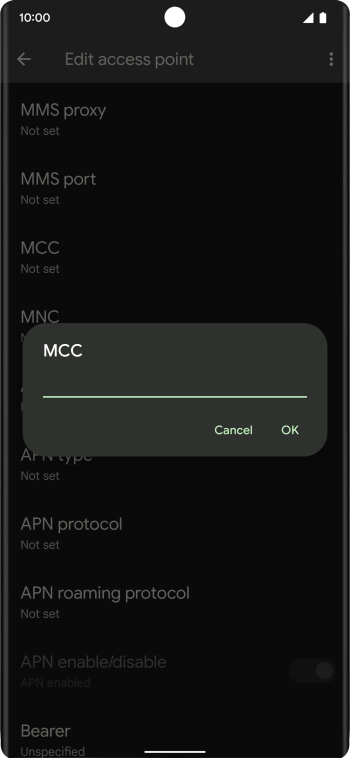 Key in 234 and press OK.