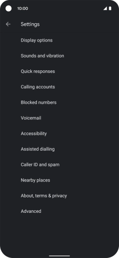Press Calling accounts.