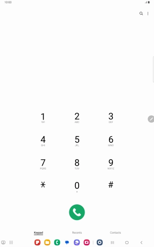 Press the menu icon.