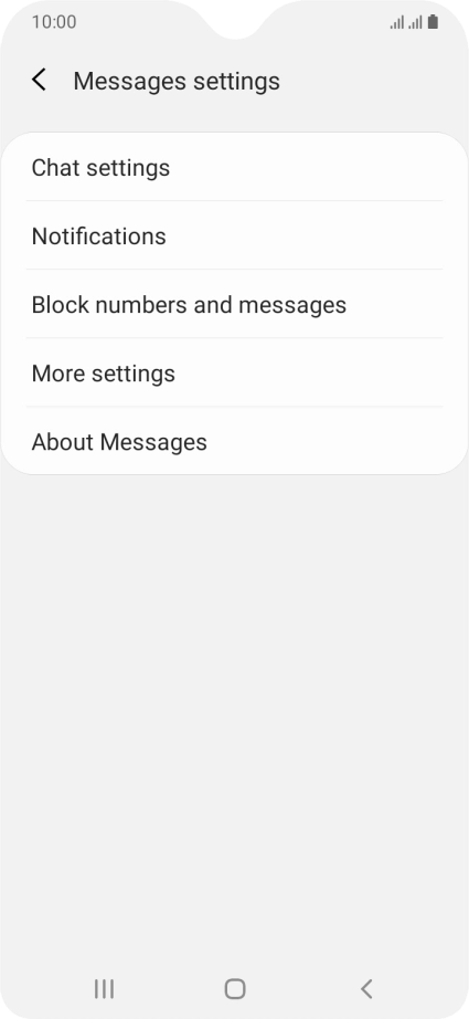 Press More settings.