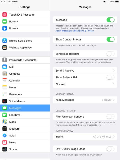 Press the Home key to return to the home screen.
