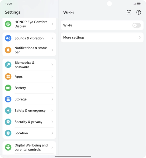 Press Biometrics & password.