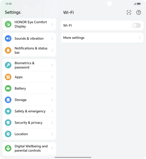 Press Biometrics & password.