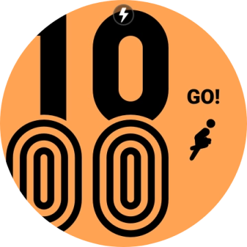 When the battery charging icon is displayed, charging is in progress.