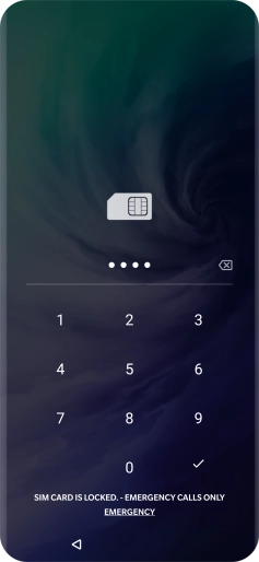 If you're asked to key in your PIN, do so and press the confirm icon. The default PIN is 1111.