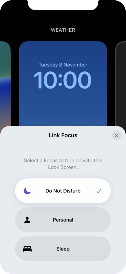 Press the close icon.