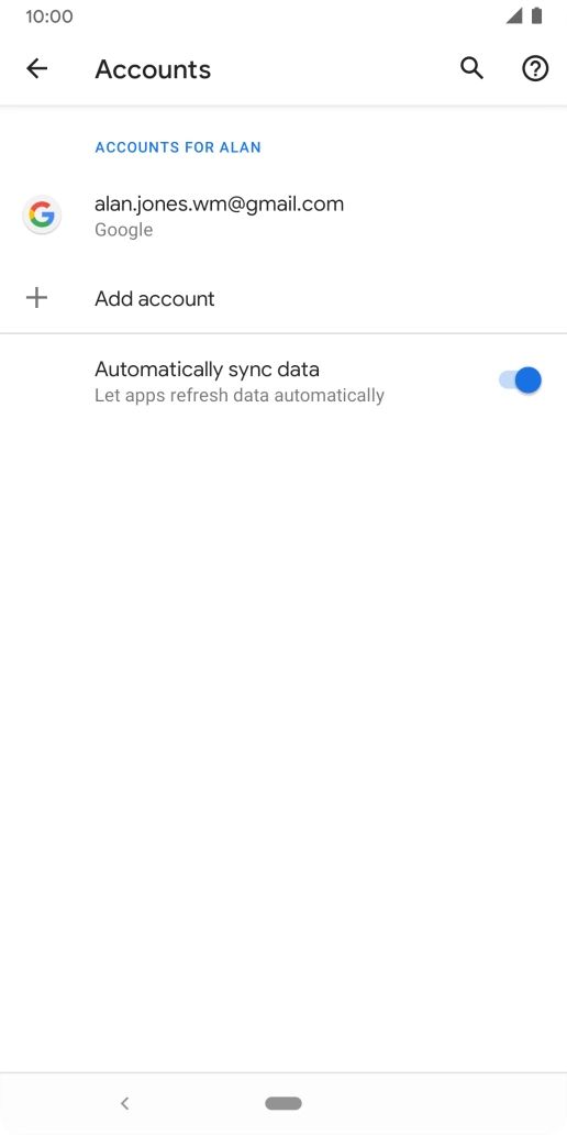 Press the Home key to return to the home screen.