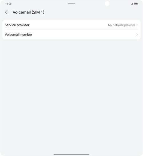 Press Voicemail number.