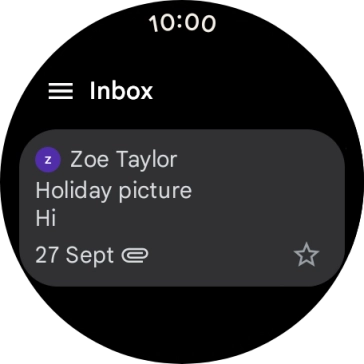 Press the menu icon.
