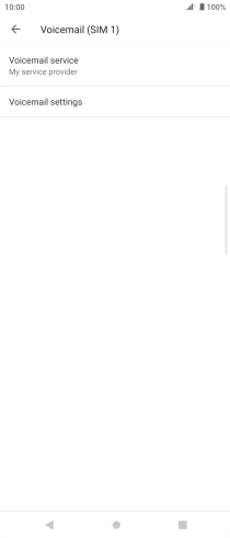 Press Voicemail settings.