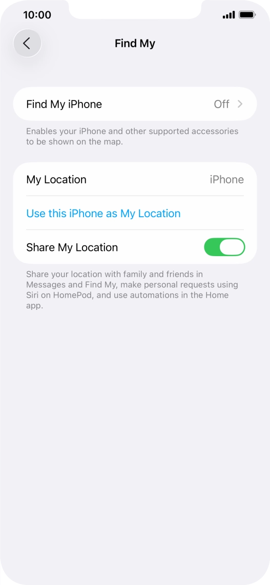 Press Find My iPhone.