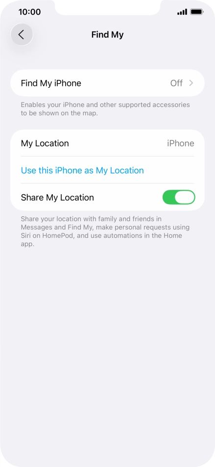 Press Find My iPhone.