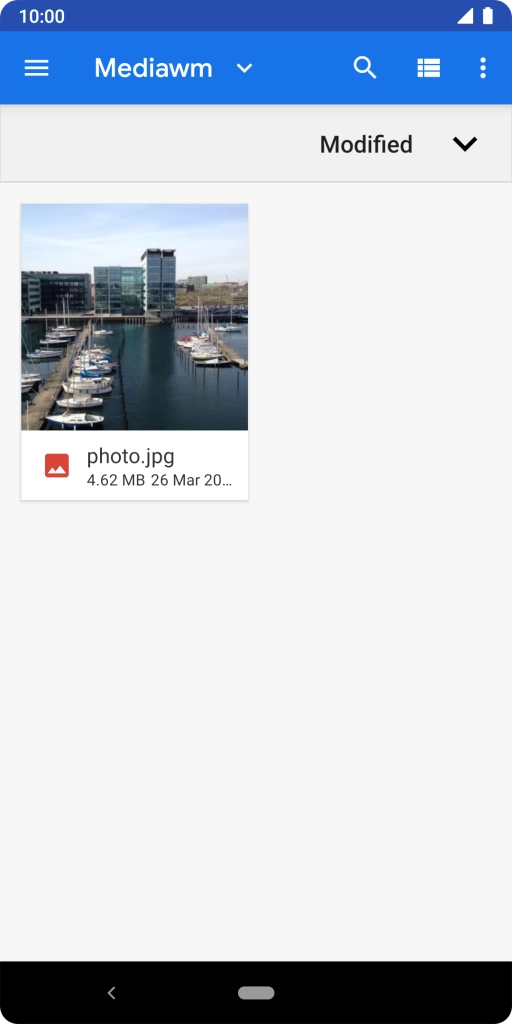 Press the required file.