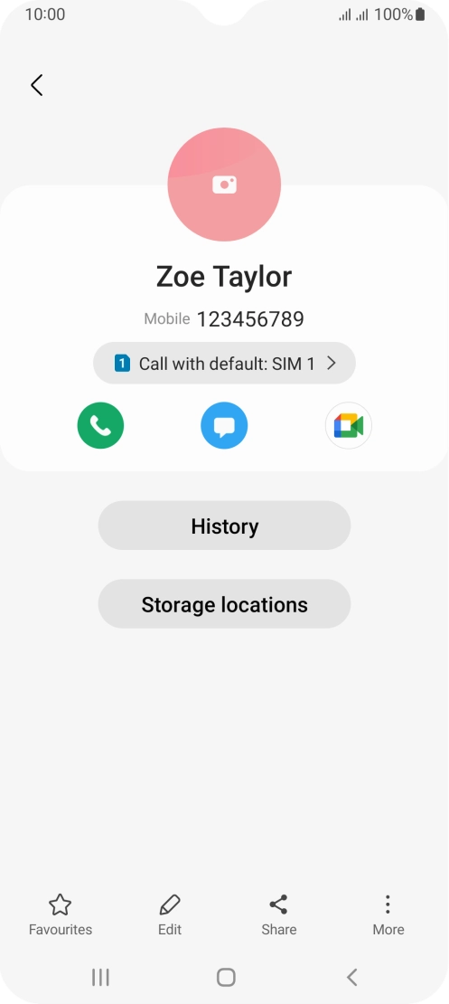 Press the call icon.