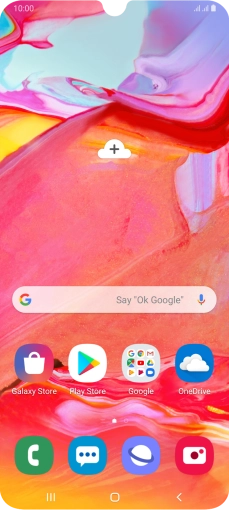 Slide two fingers downwards starting from the top of the screen.