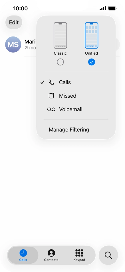 Press Voicemail.