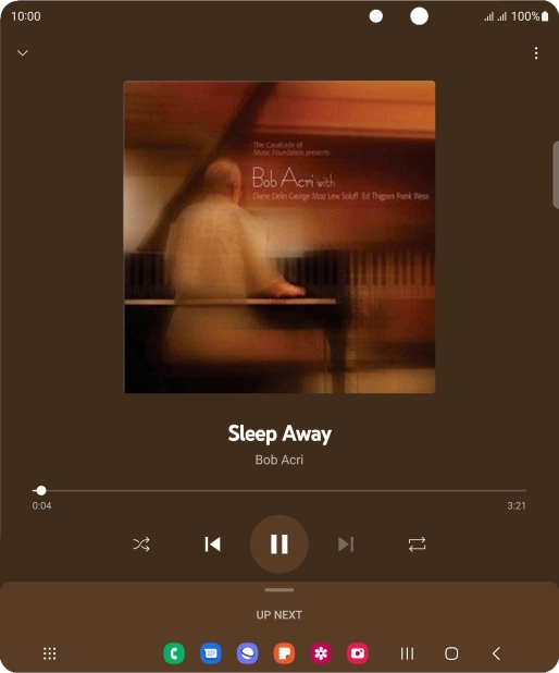 Press arrow right to go to the next audio file.